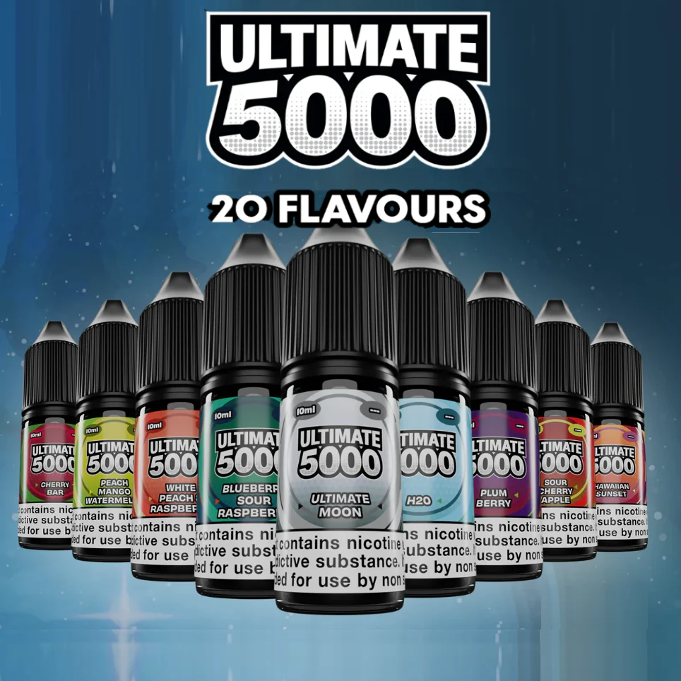 Ultimate 5000 nic salts 10ml – 20mg - Pack of 10